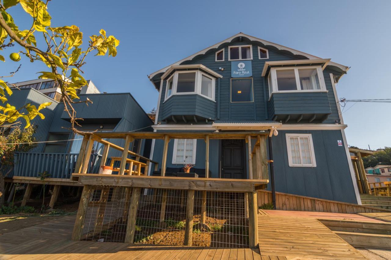 Hotel Faro Azul Valparaiso Cerro Alegre Dış mekan fotoğraf